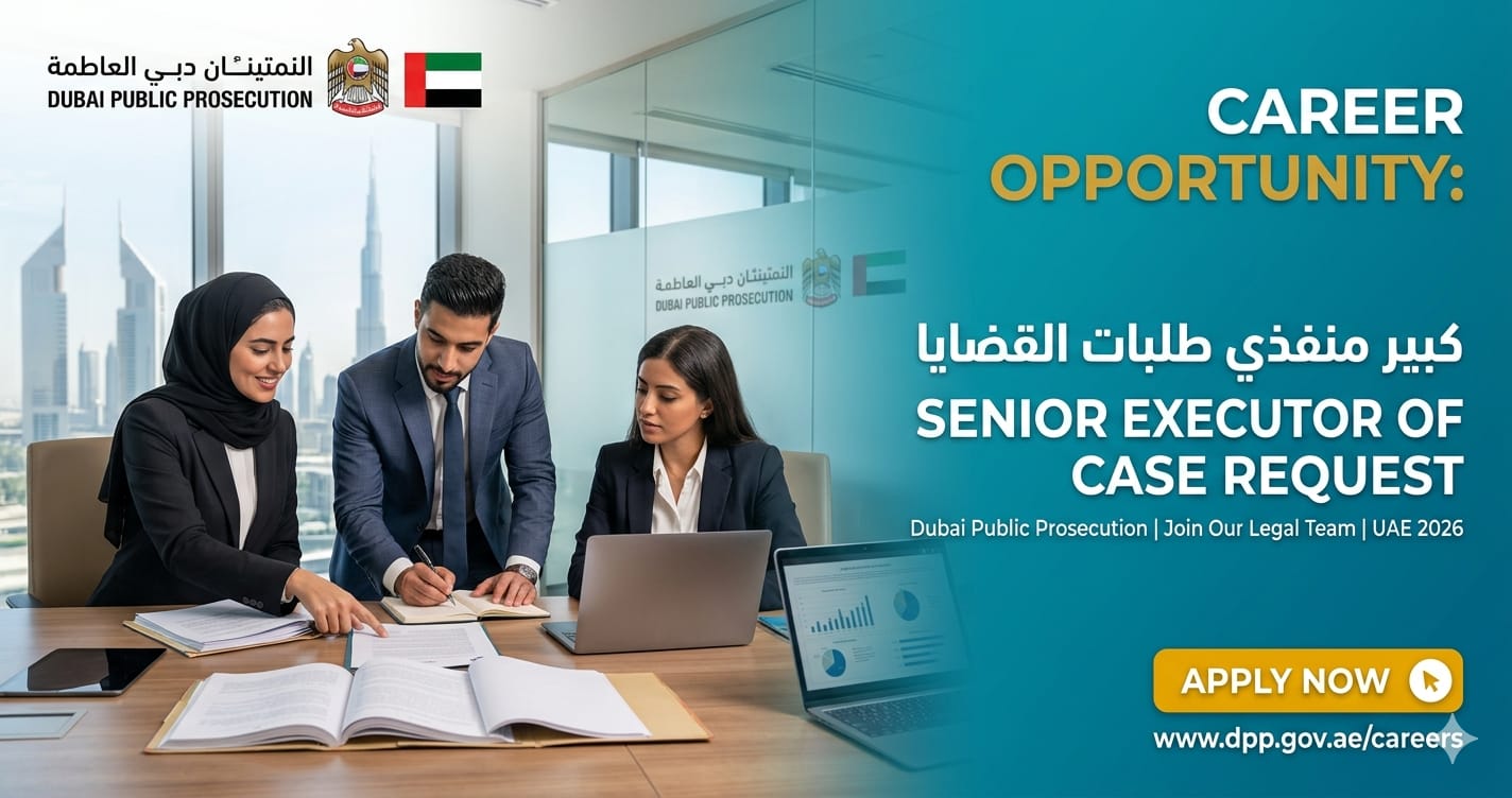 Senior Executor of Case Request UAE 2026 | Dubai Public Prosecution Careers