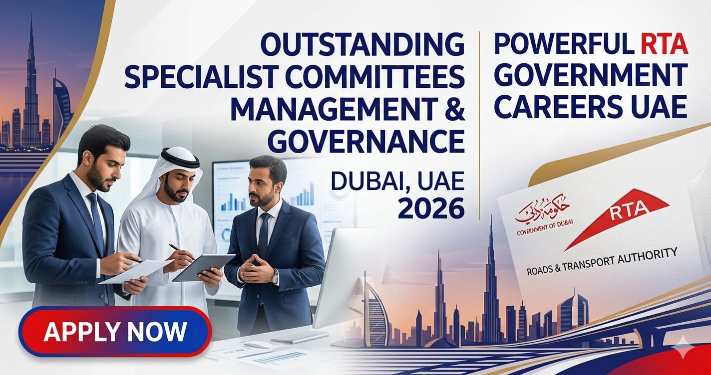 Outstanding Specialist Committees Management Governance Dubai UAE 2026 | Powerful RTA Governance Careers