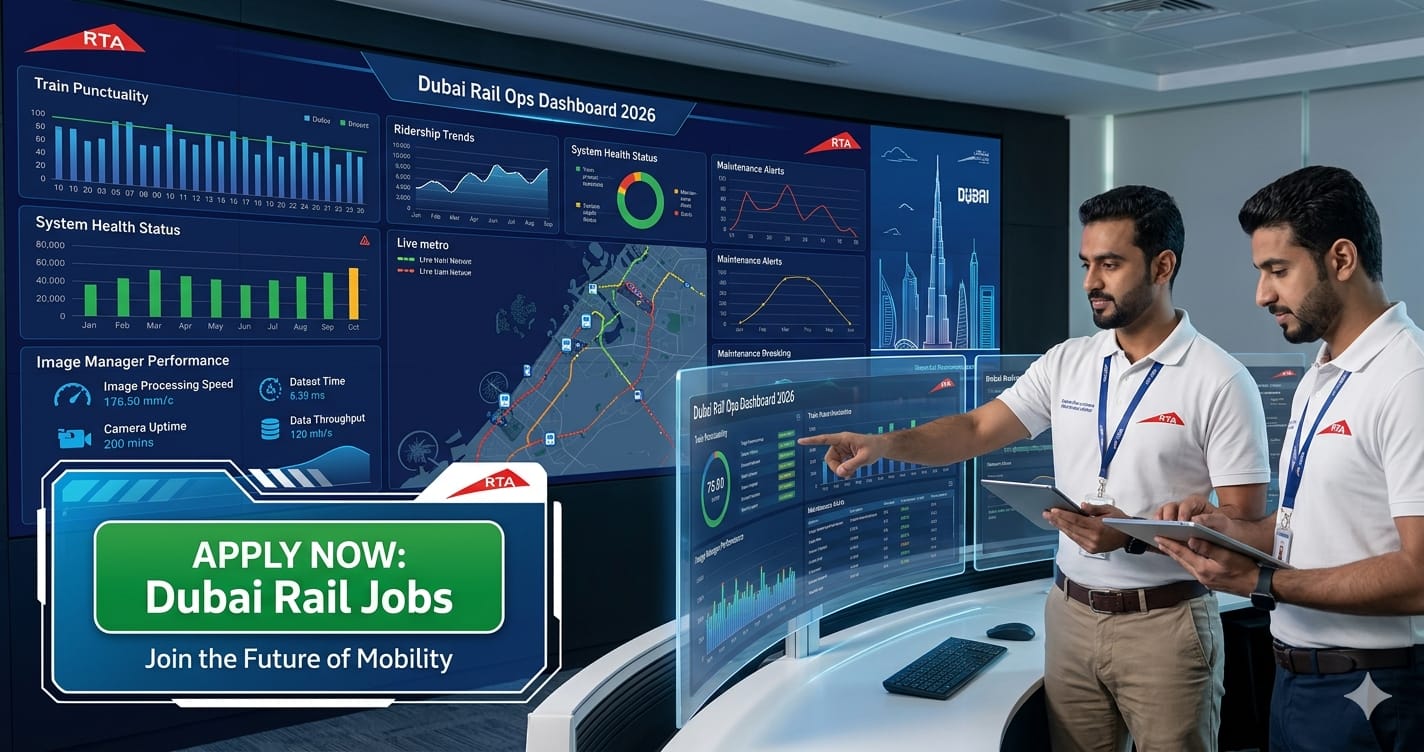 Top Manager Operations Performance Monitoring RTA UAE 2026 | Dubai Rail Jobs