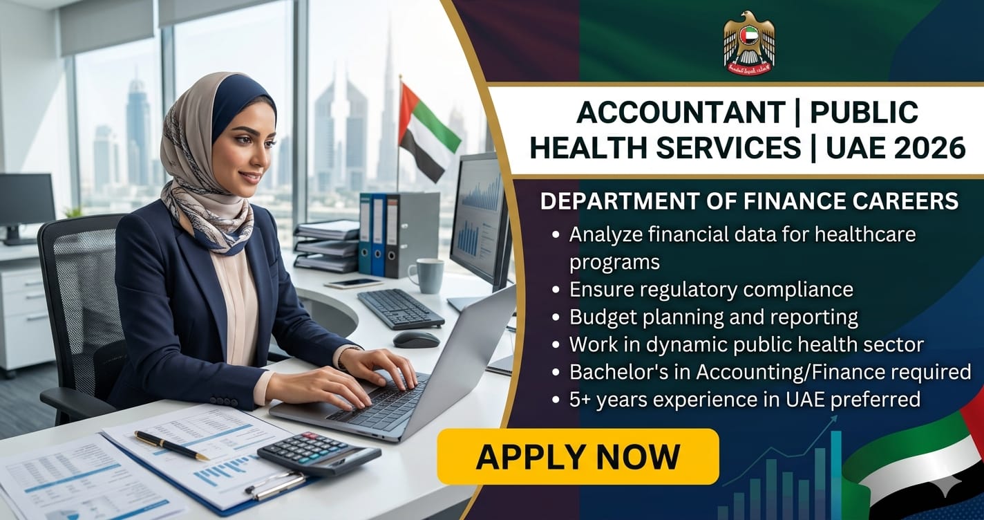 Accountant Public Health Services UAE 2026 | Department of Finance Careers