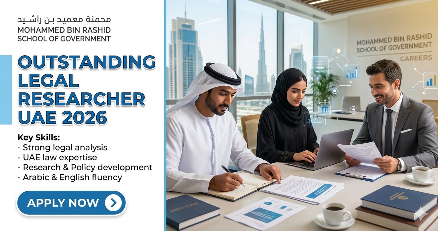 Outstanding Legal Researcher UAE 2026 | Mohammed bin Rashid School of Government Careers