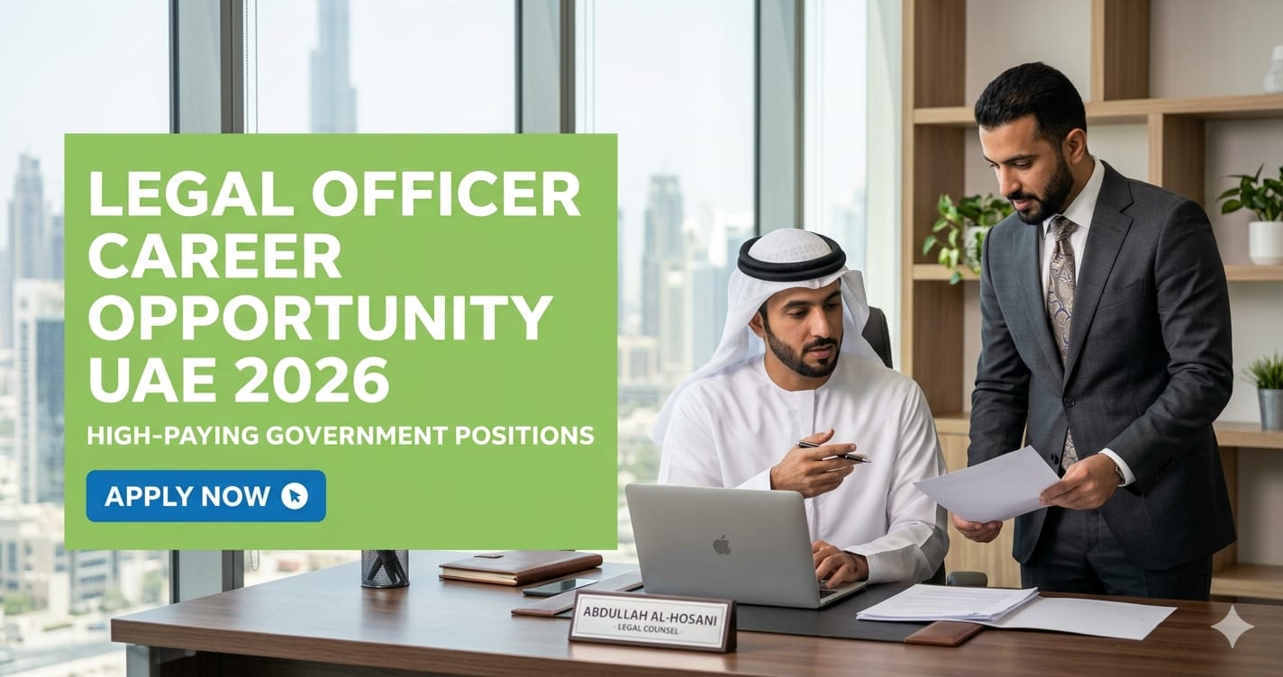 Legal Officer UAE 2026 | High-Paying Government Legal Career Opportunity