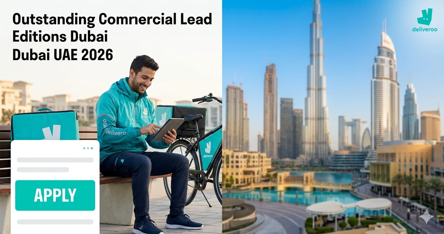 Outstanding Commercial Lead Editions Dubai UAE 2026 | Deliveroo Careers