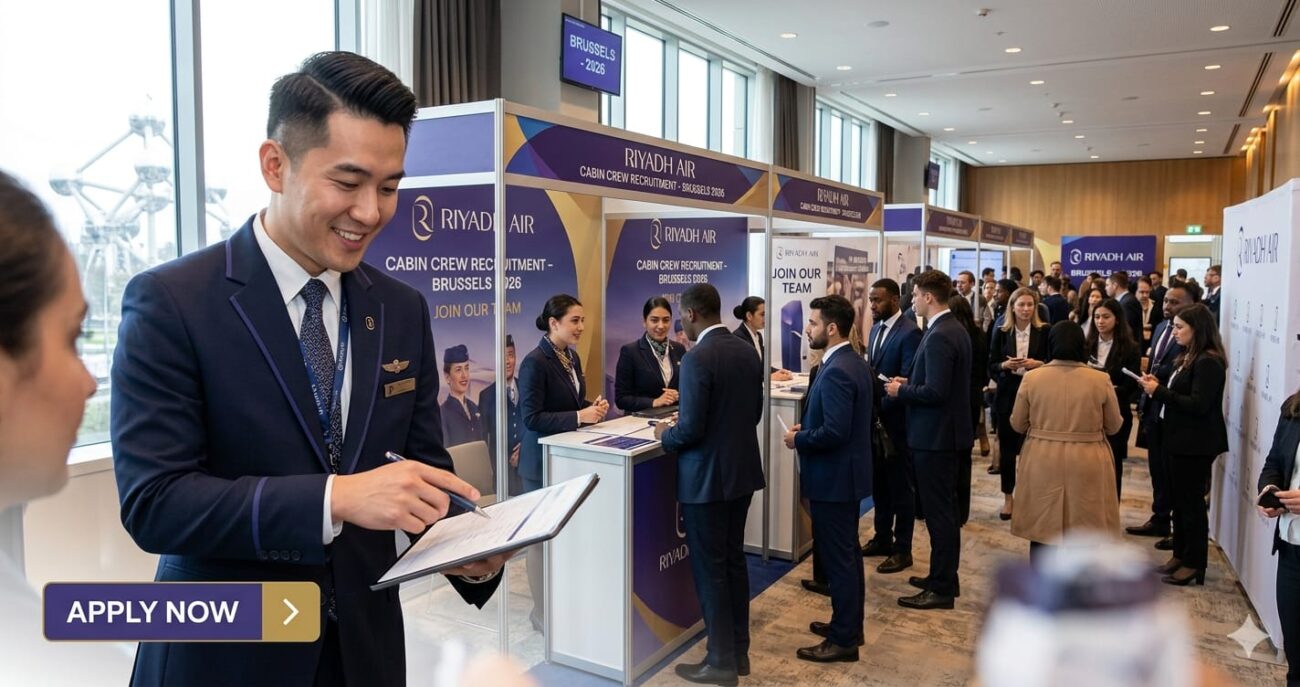 Exciting & Exclusive Cabin Crew Recruitment Event Brussels Belgium 2026 | Riyadh Air Jobs