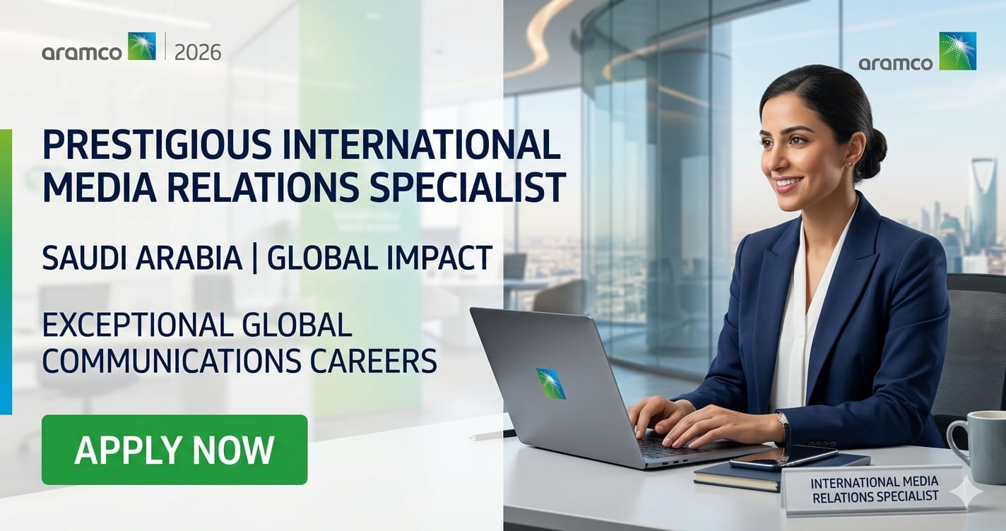 Prestigious International Media Relations Specialist Saudi Aramco 2026 | Exceptional Global Communications Career