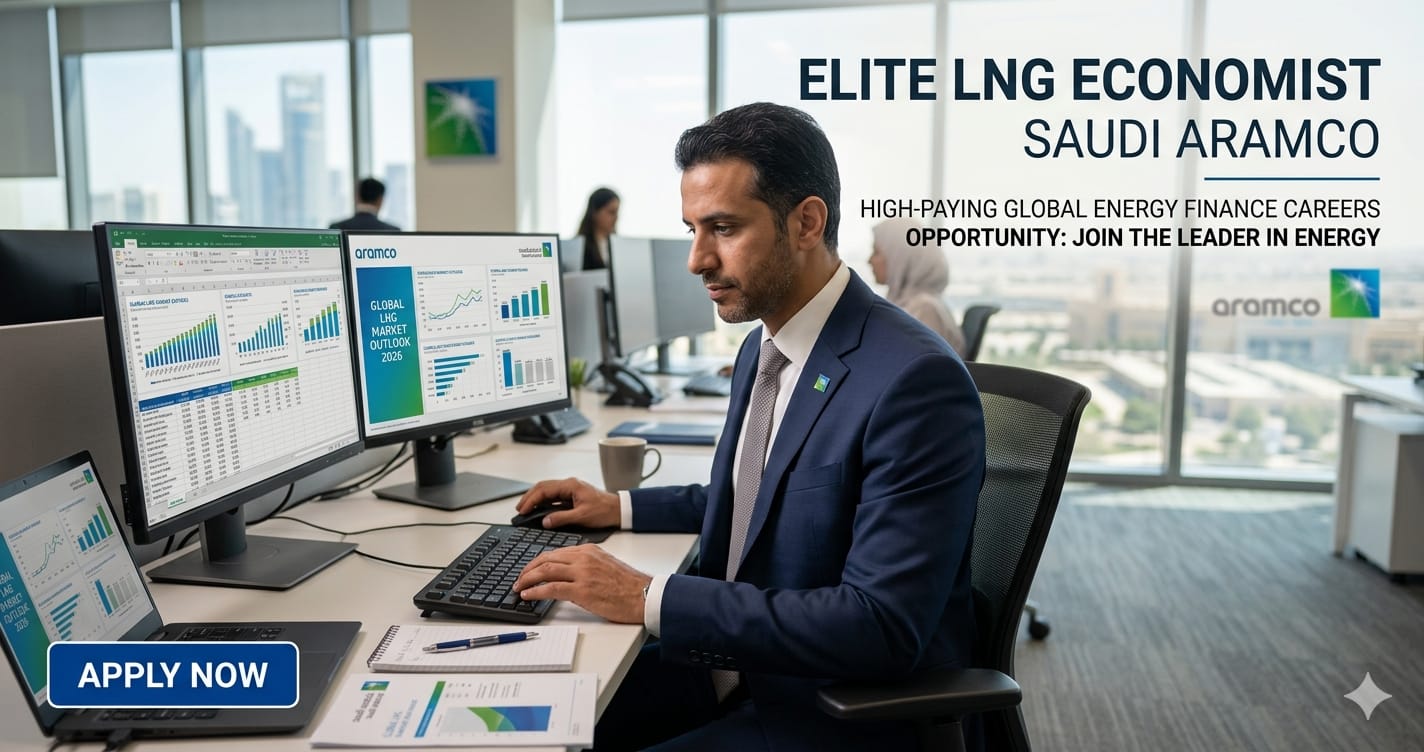 Elite LNG Economist Saudi Aramco 2026 | High-Paying Global Energy Finance Career Opportunity