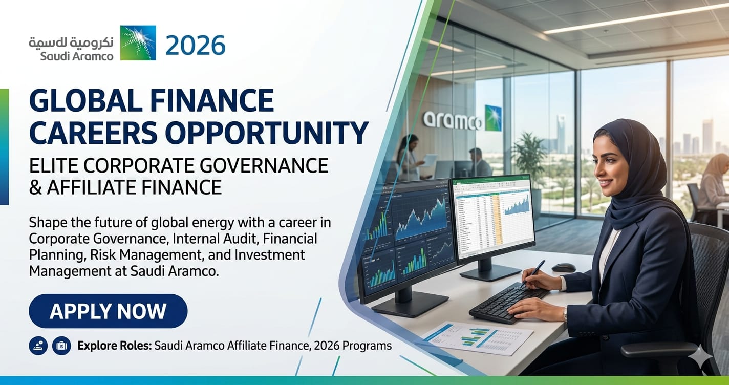 Outstanding Affiliate Finance Advisor Saudi Aramco 2026 | Elite Corporate Governance & Global Finance Career Opportunity
