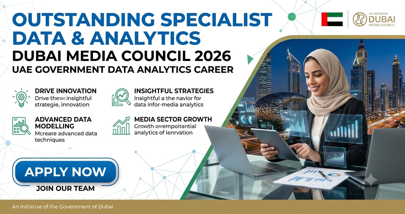 Outstanding Specialist Data and Analytics Dubai Media Council 2026 | UAE Government Data Analytics Career