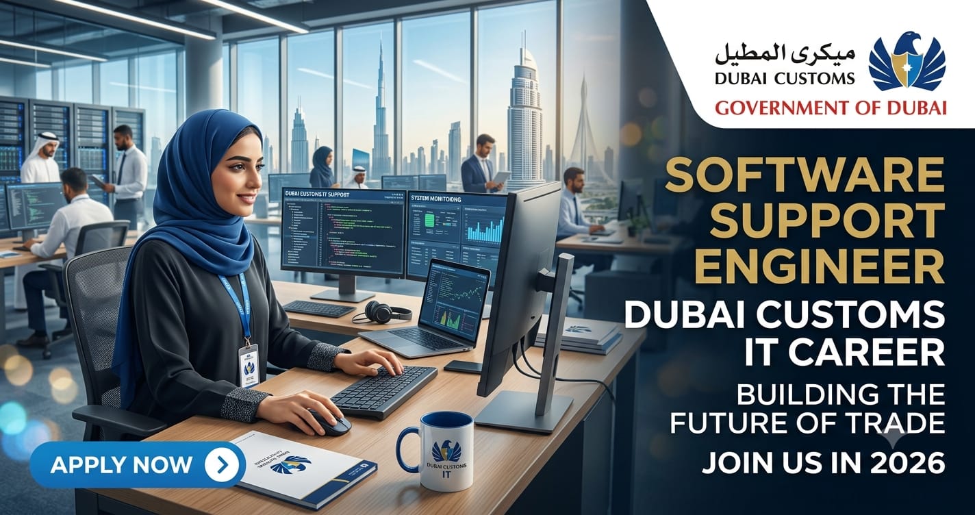 Software Support Engineer Dubai Customs 2026 | UAE Government IT Career