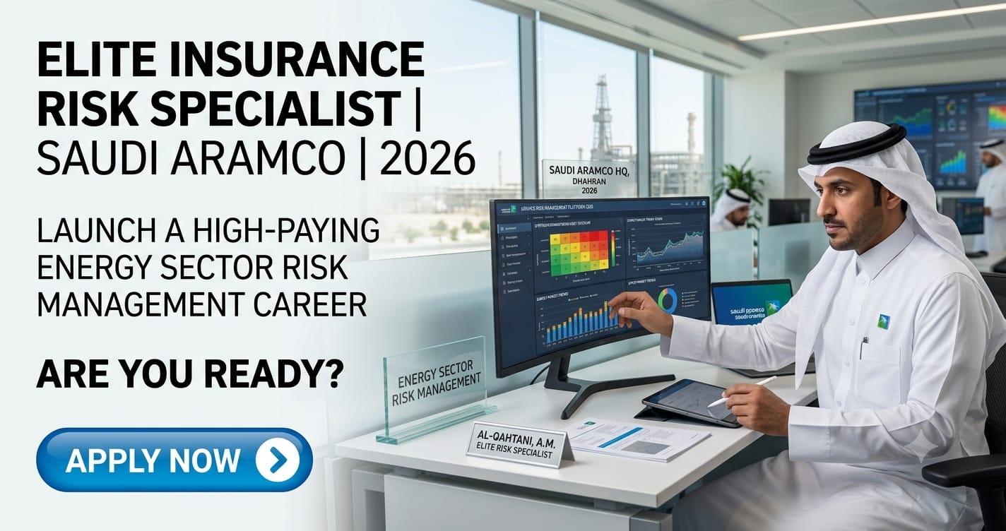Elite Insurance Risk Specialist Aramco 2026 | Saudi Arabia Risk Management Career