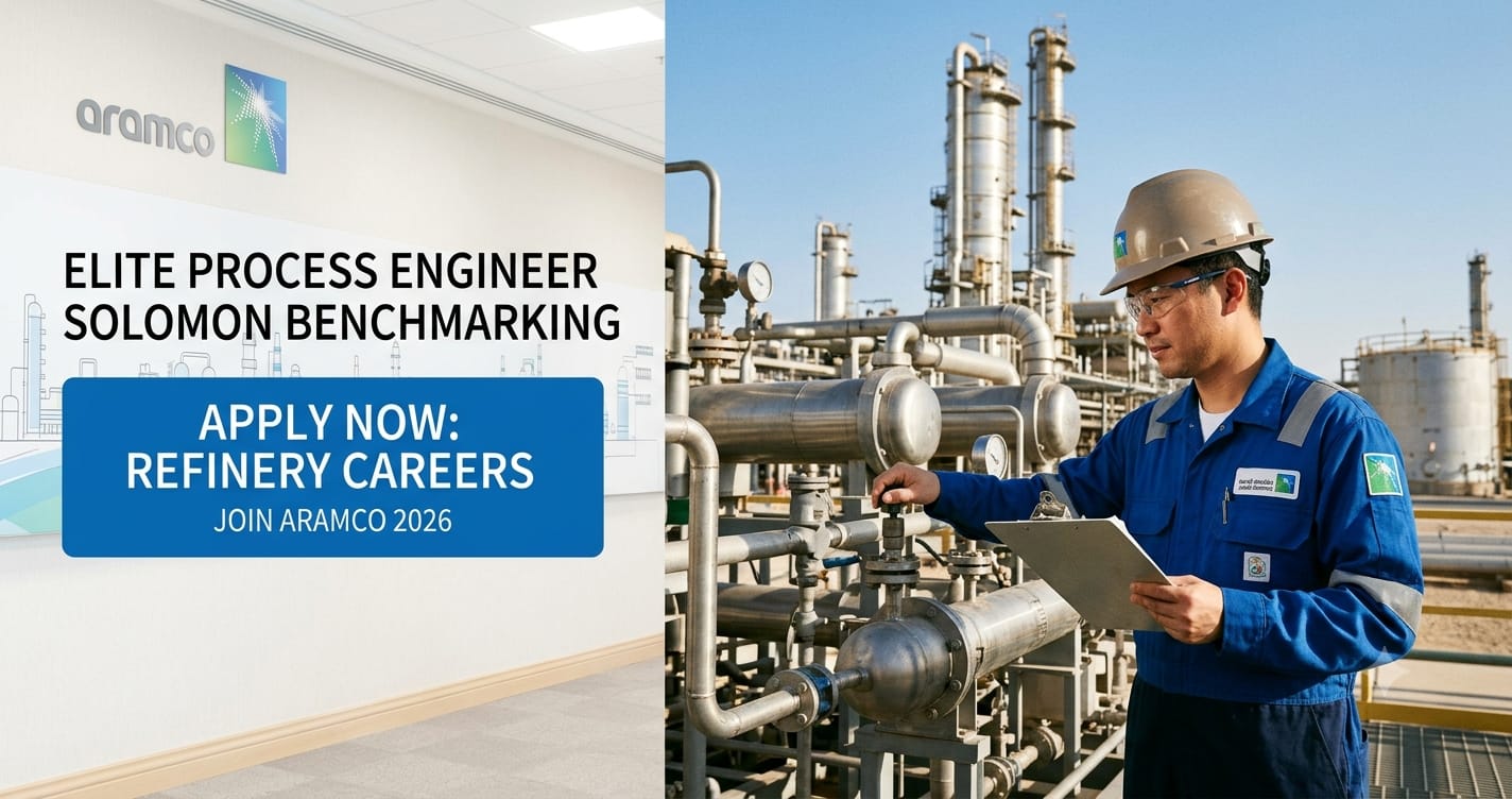 Process Engineer Solomon Benchmarking Aramco 2026 | Saudi Arabia Refinery Engineering Career