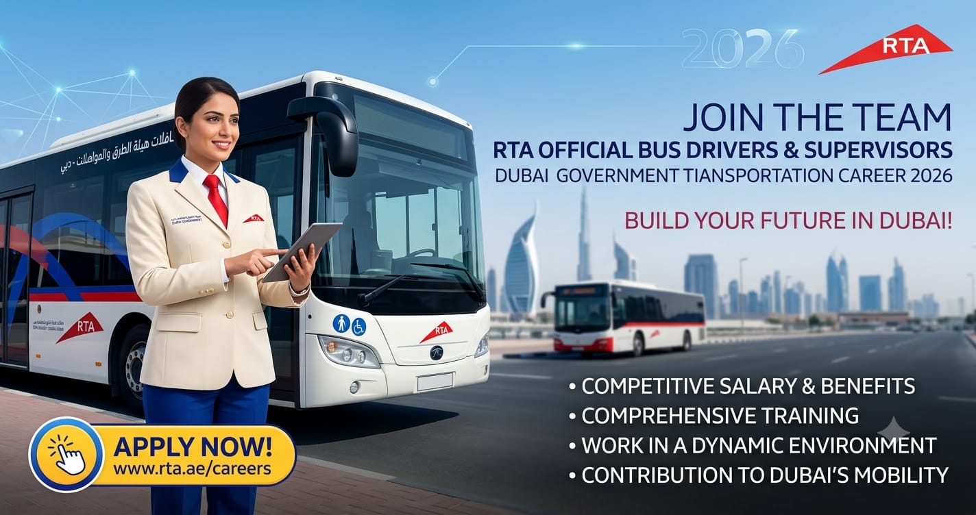 Officer Buses RTA 2026 | Dubai Government Transportation Career