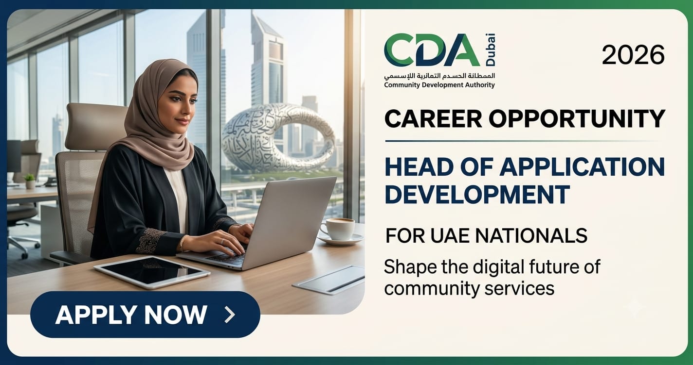 Head Application Development UAE Nationals 2026 | CDA Dubai Careers