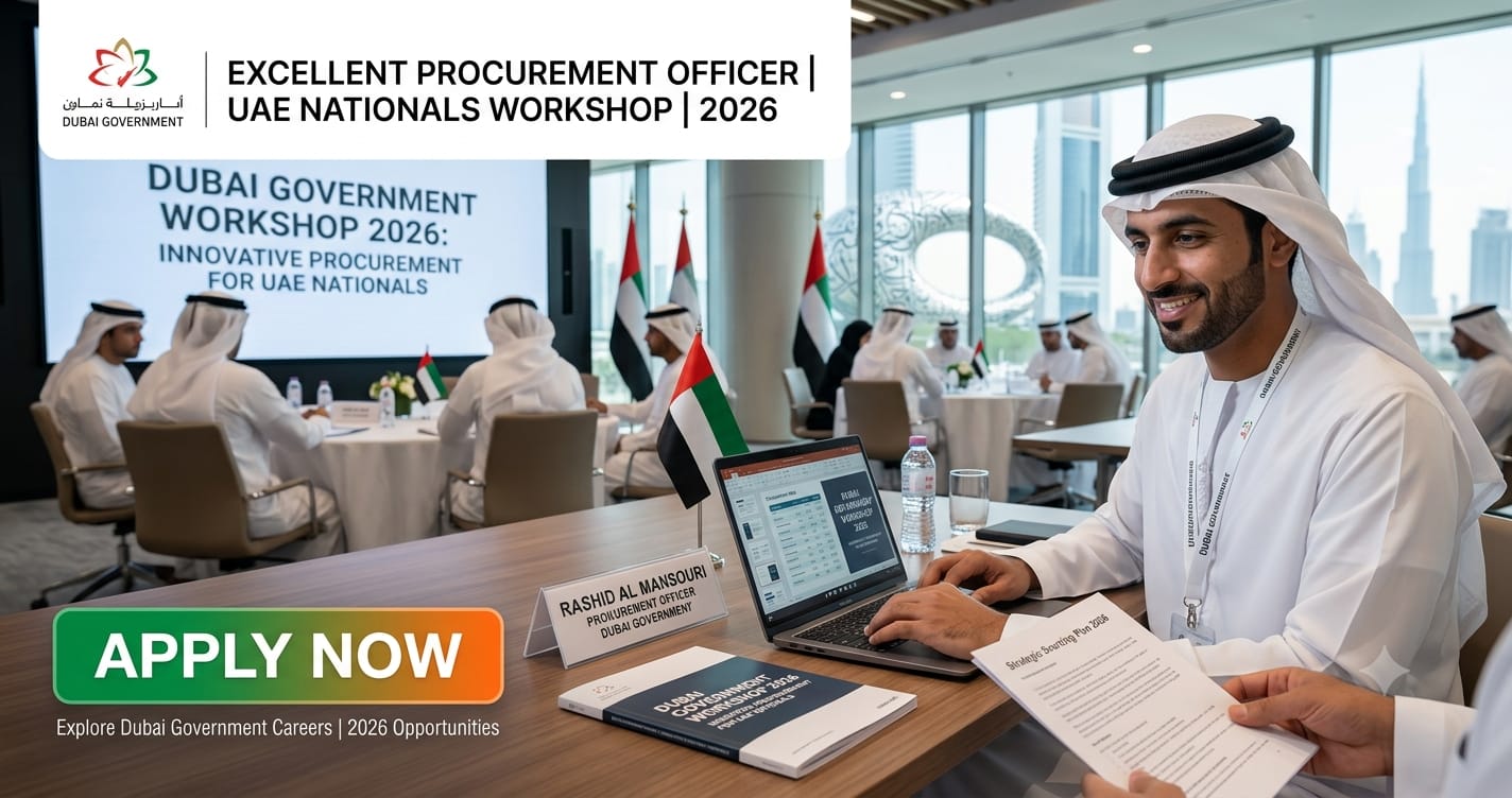 Excellent Procurement Officer Dubai Government Workshop UAE Nationals 2026 | Dubai Government Careers