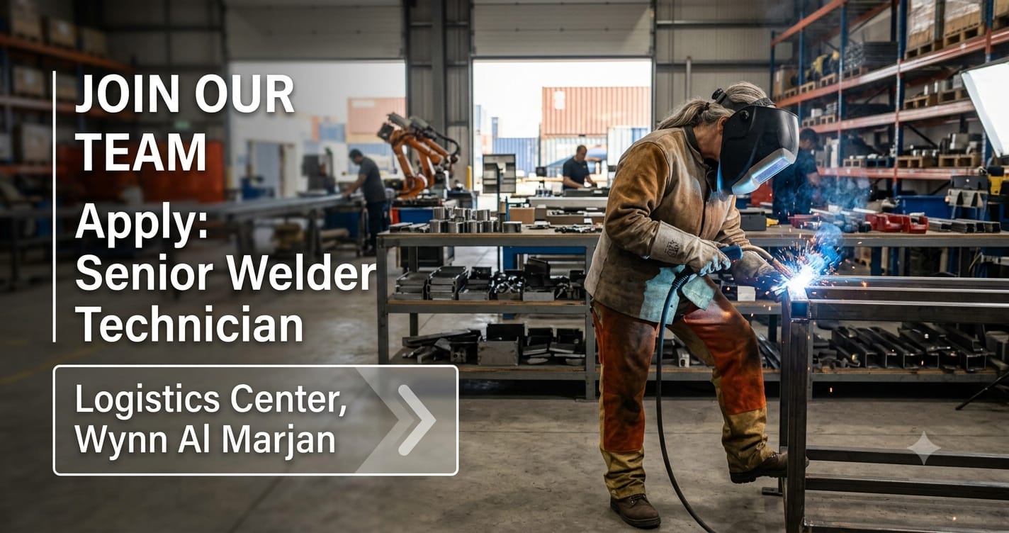 Inspiring Senior Welder Technician – Logistics Centre Jobs 2026| Wynn Al Marjan