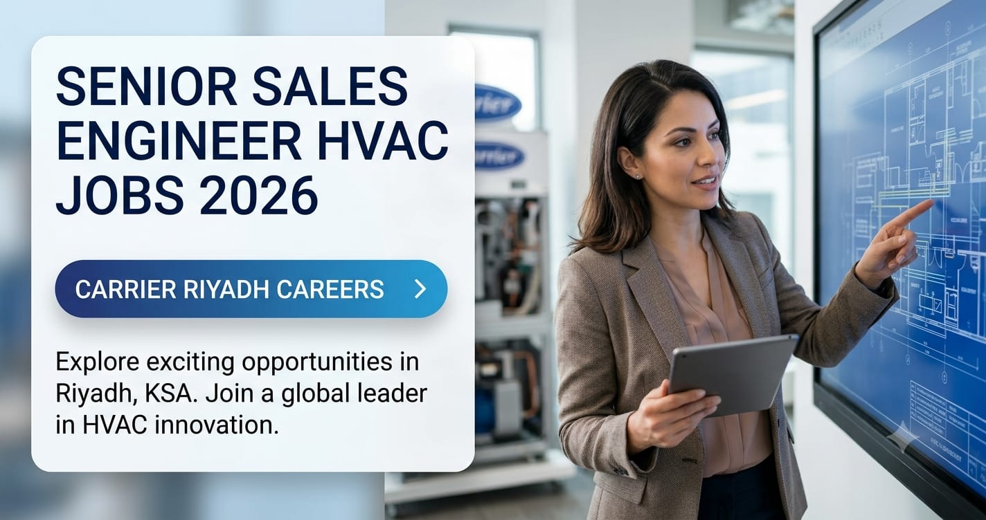 Senior Sales Engineer HVAC Jobs 2026 | Carrier Riyadh Careers