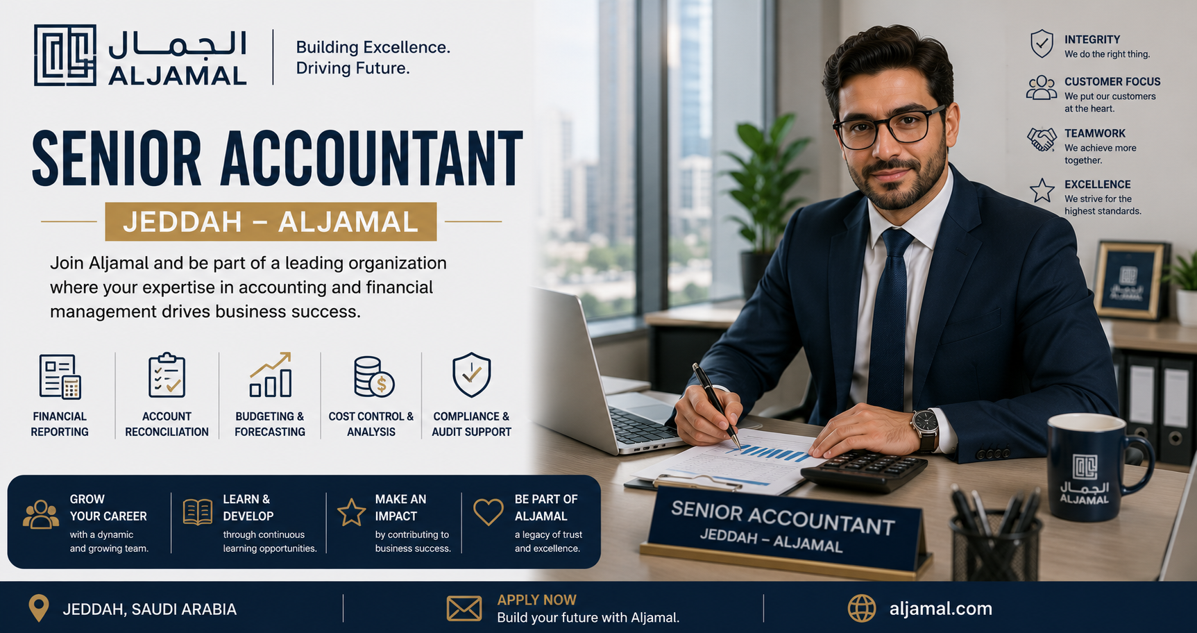 Senior Accountant – Jeddah – Aljamal