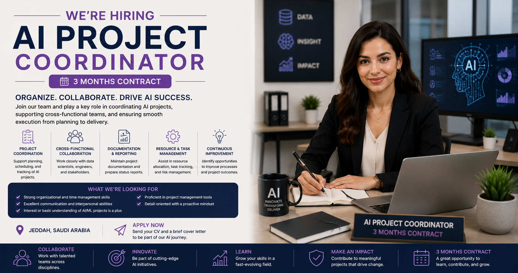 AI Project Coordinator (3 months Contract)