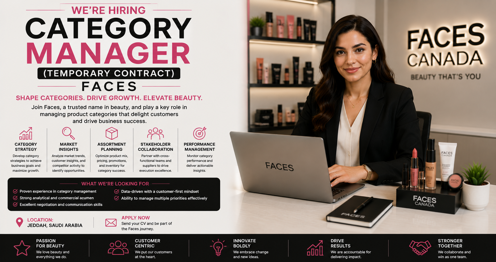 Category Manager (Temporary Contract) – Faces