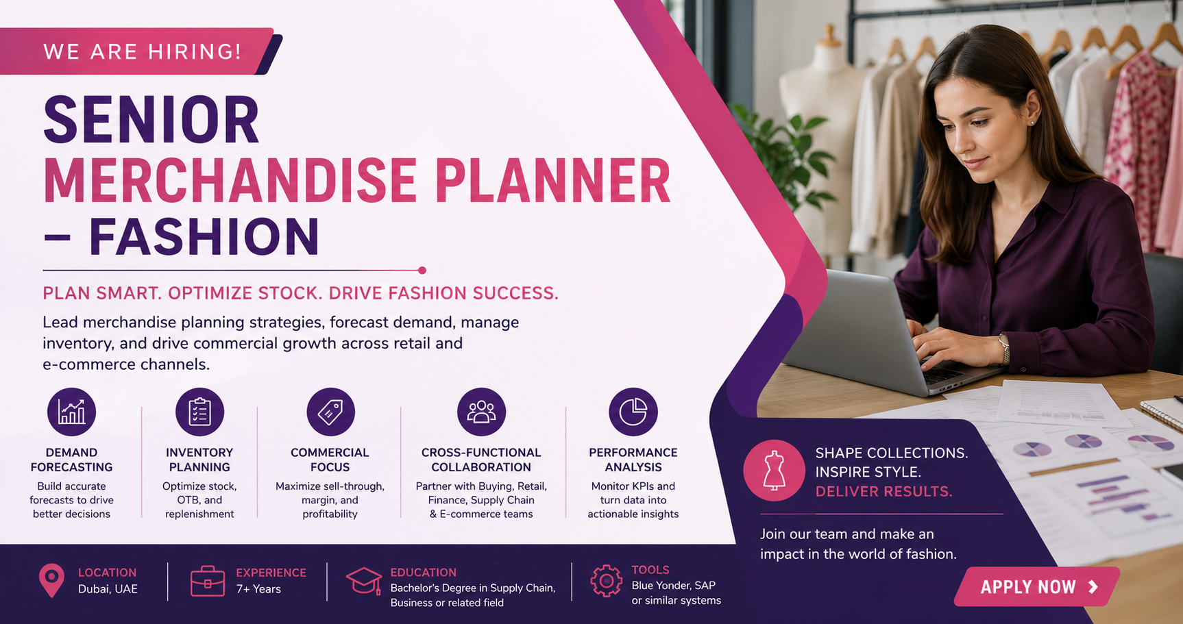 Senior Merchandise Planner – Fashion