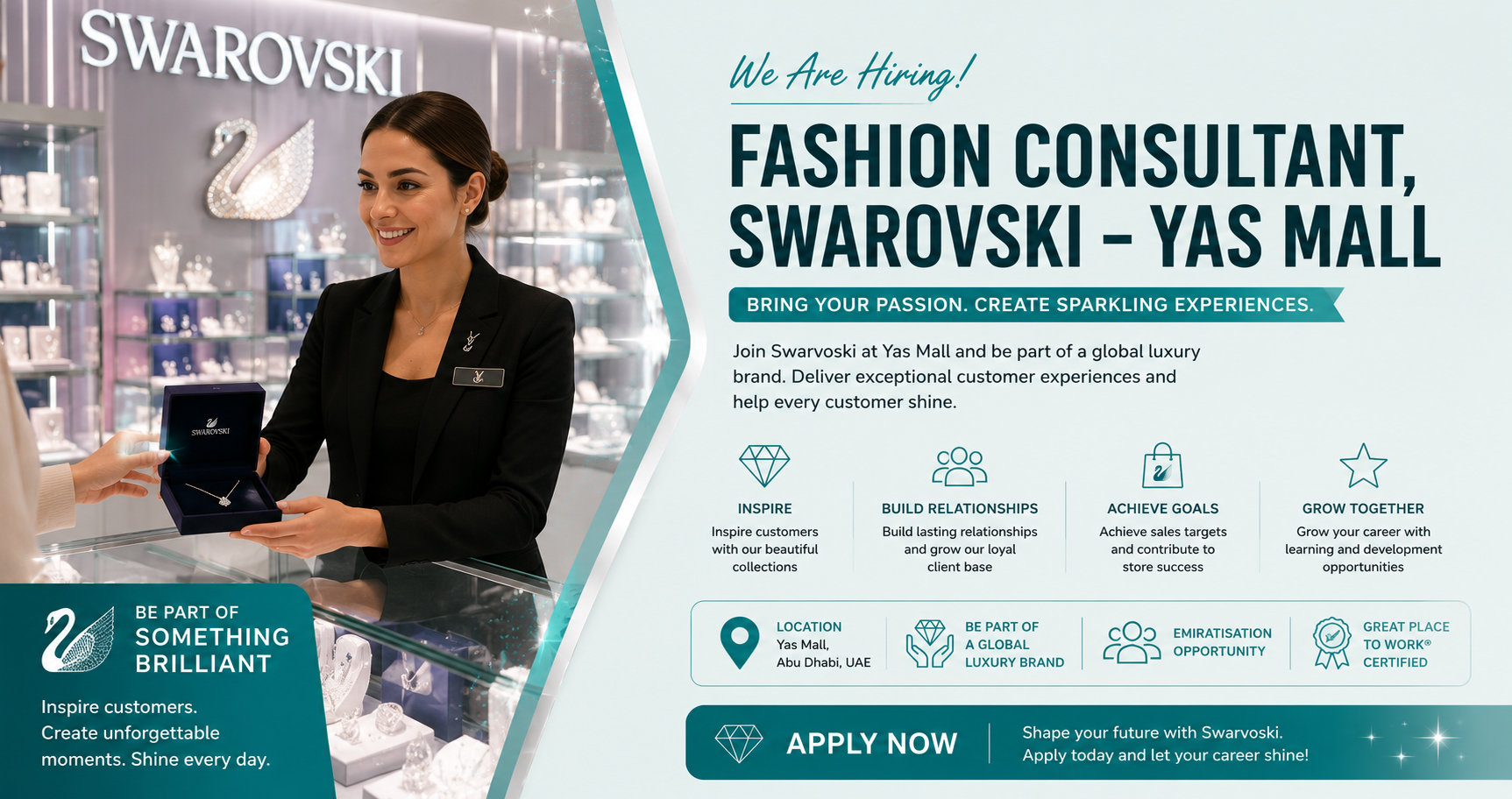 Fashion Consultant, Swarovski – Yas Mall