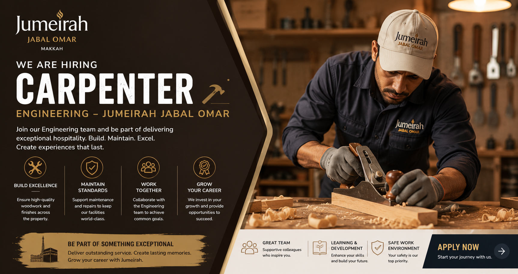 Carpenter – Engineering – Jumeirah Jabal Omar