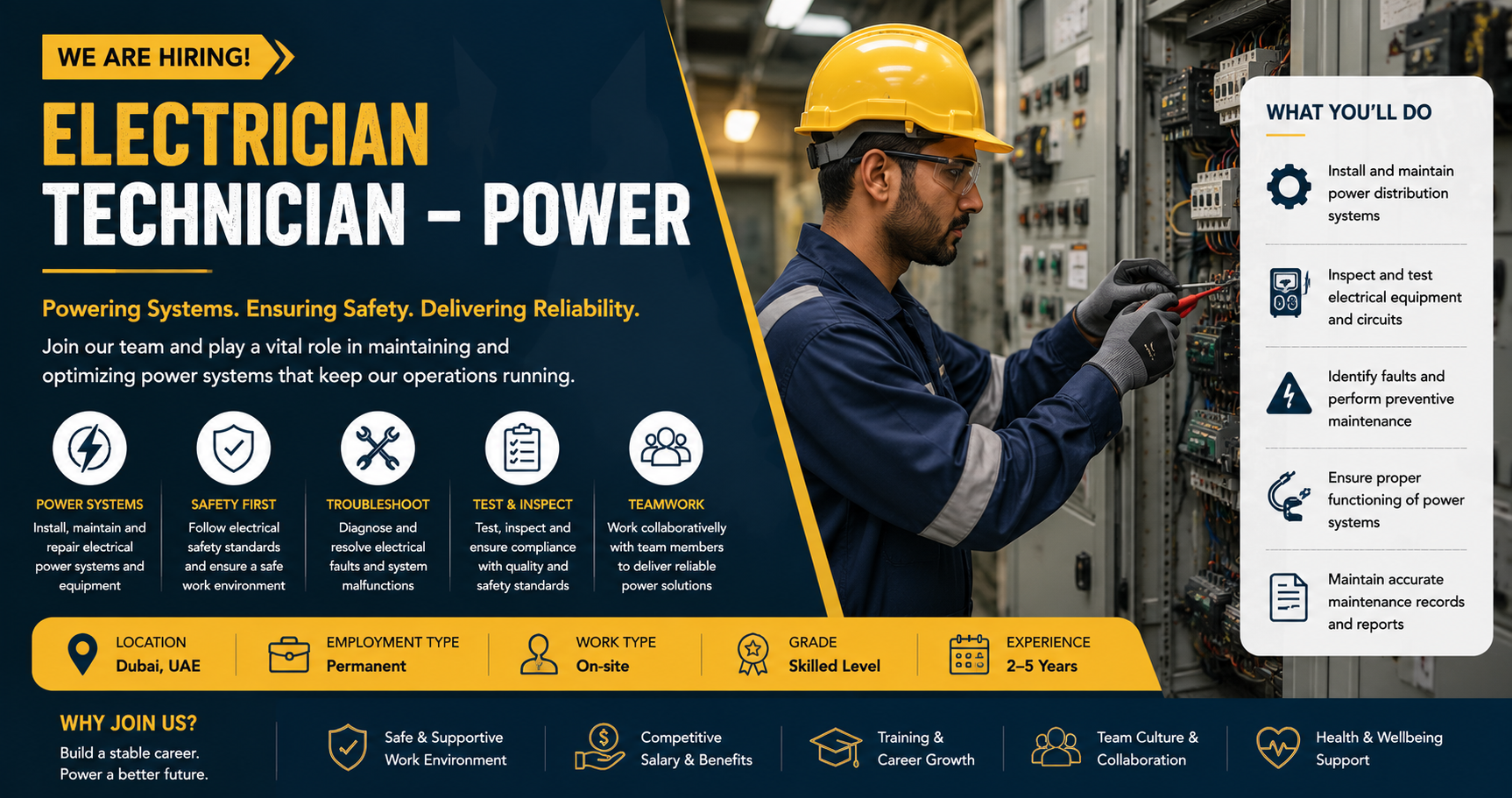 Electrician Technician – Power