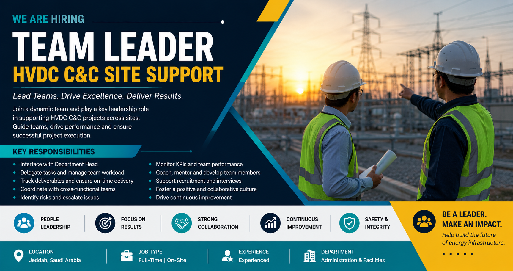 Team Leader – HVDC C&C Site Support
