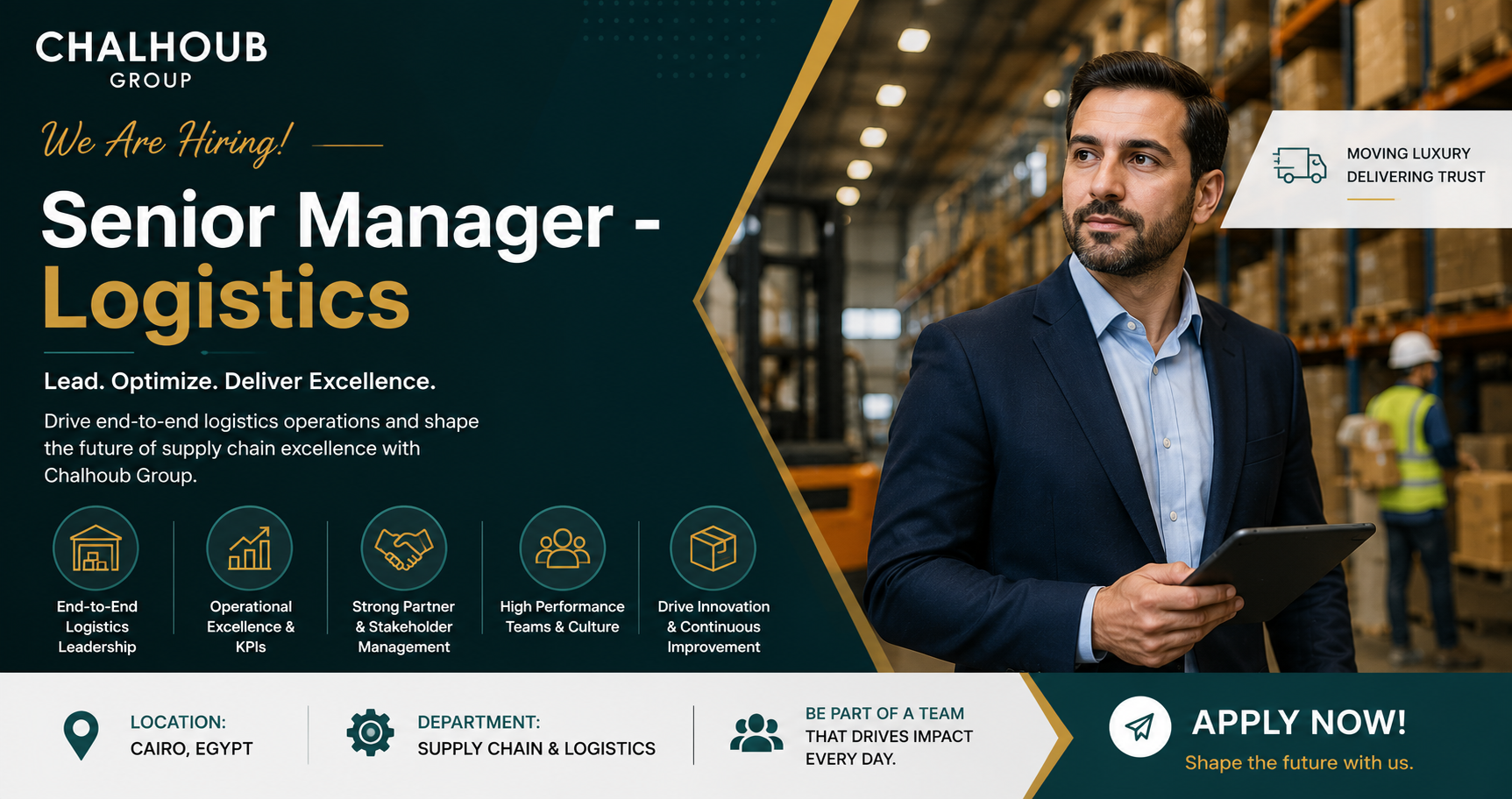 Senior Manager – Logistics