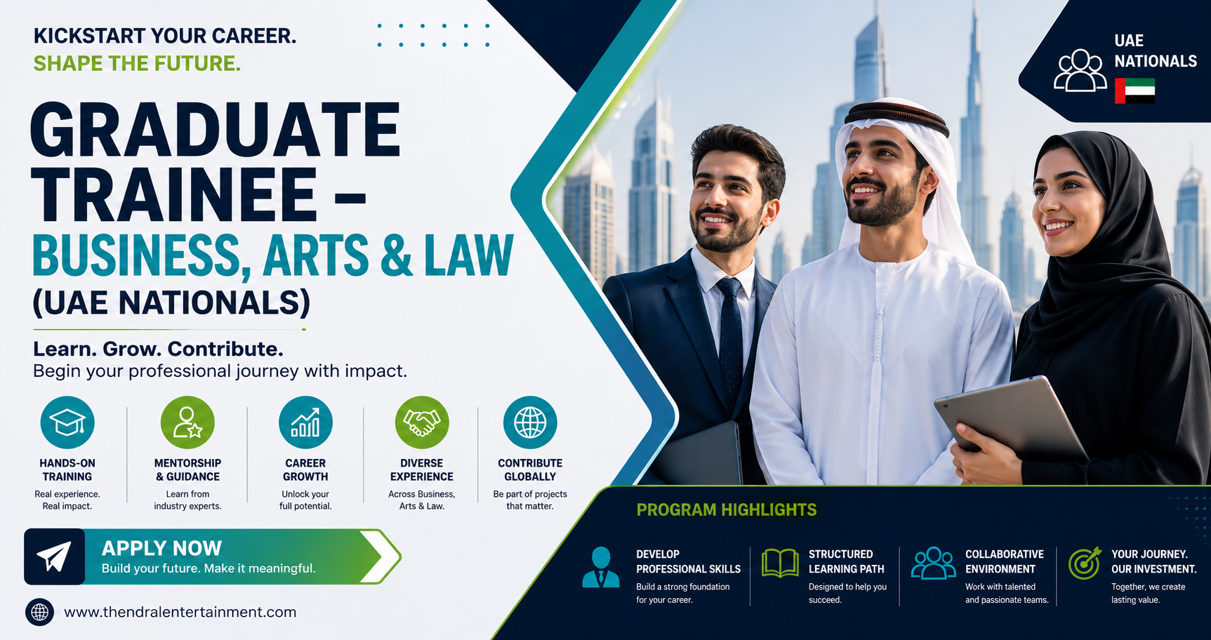 Graduate Trainee – Business, Arts & Law (UAE Nationals)