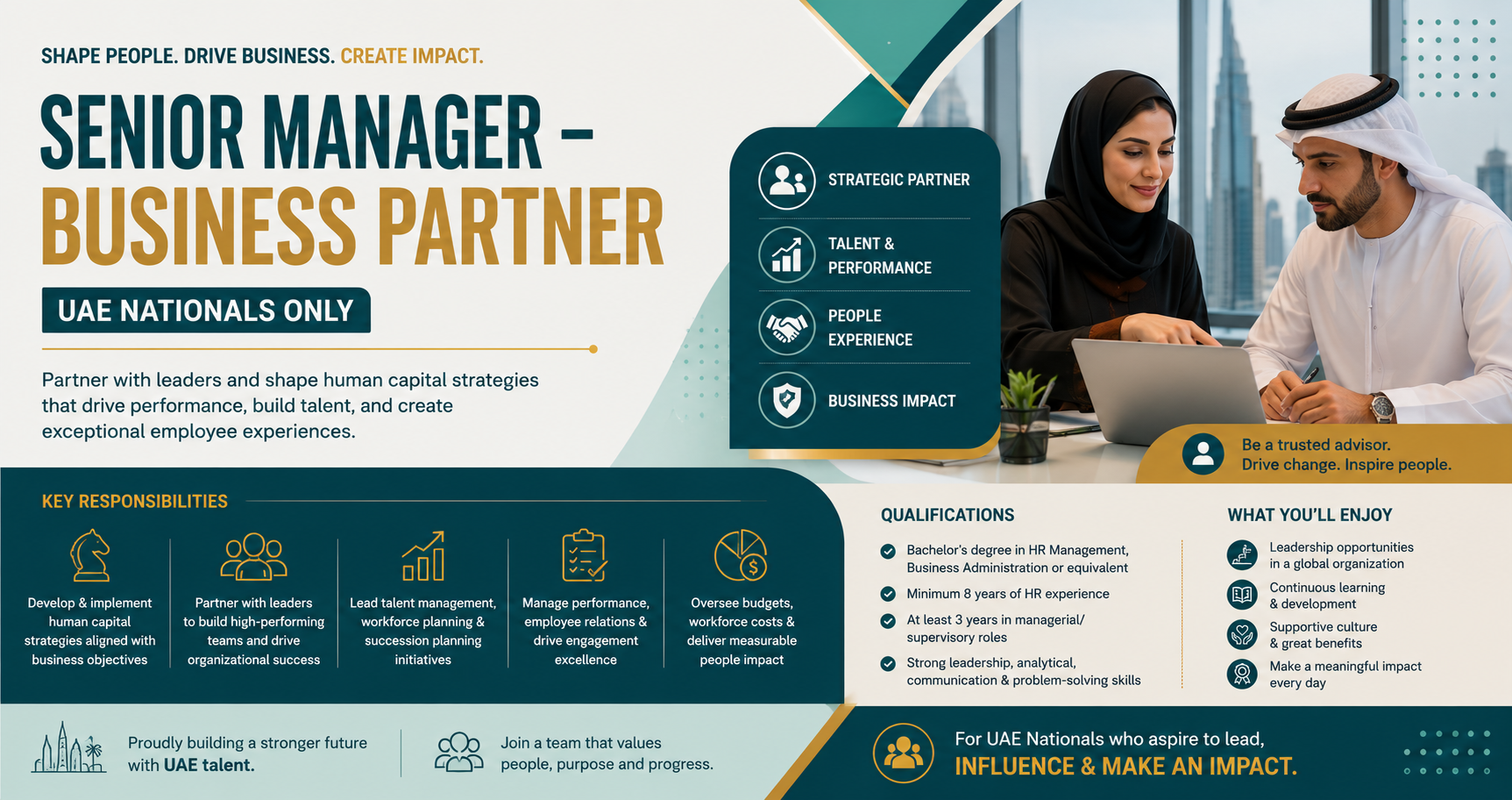 Senior Manager – Business Partner (UAE Nationals only)
