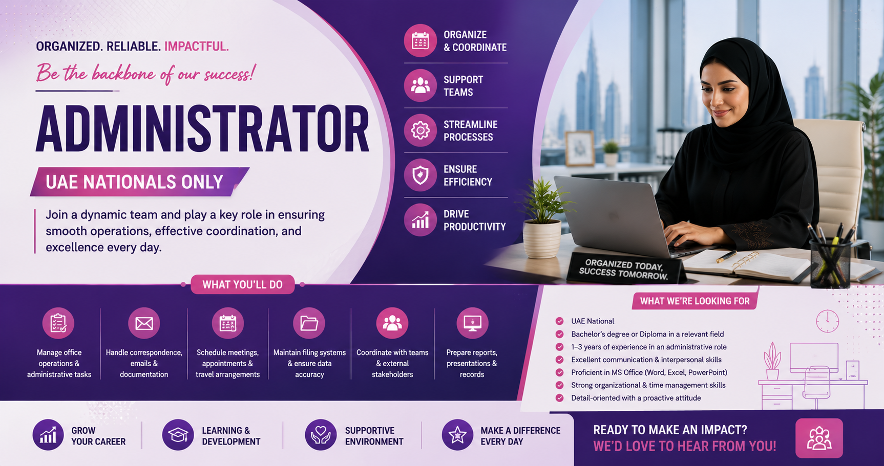 Administrator (UAE Nationals only)