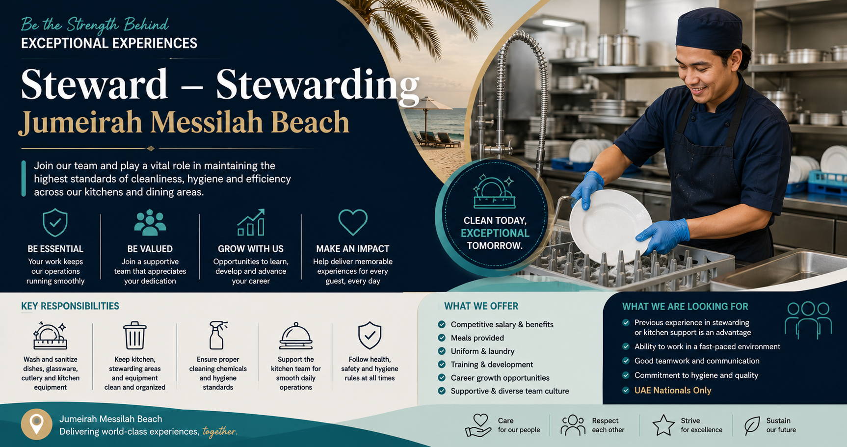 Steward – Stewarding – Jumeirah Messilah Beach