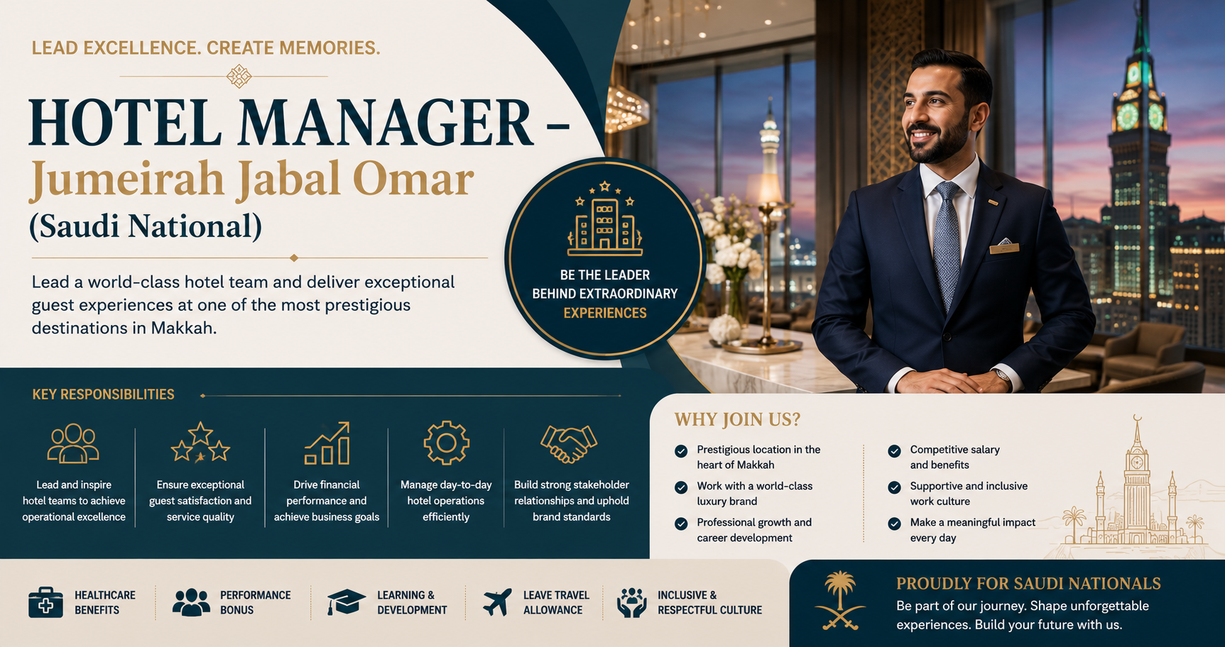 Hotel Manager – Jumeirah Jabal Omar (Saudi National)