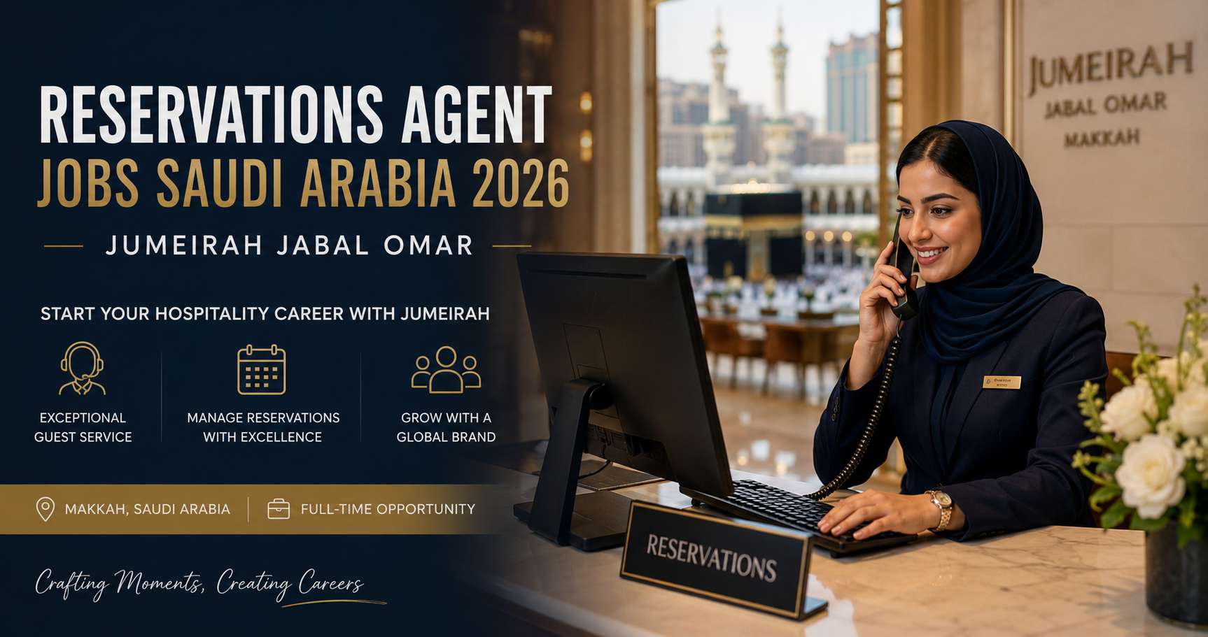 Reservations Agent – Reservations – Jumeirah Jabal Omar Hotel