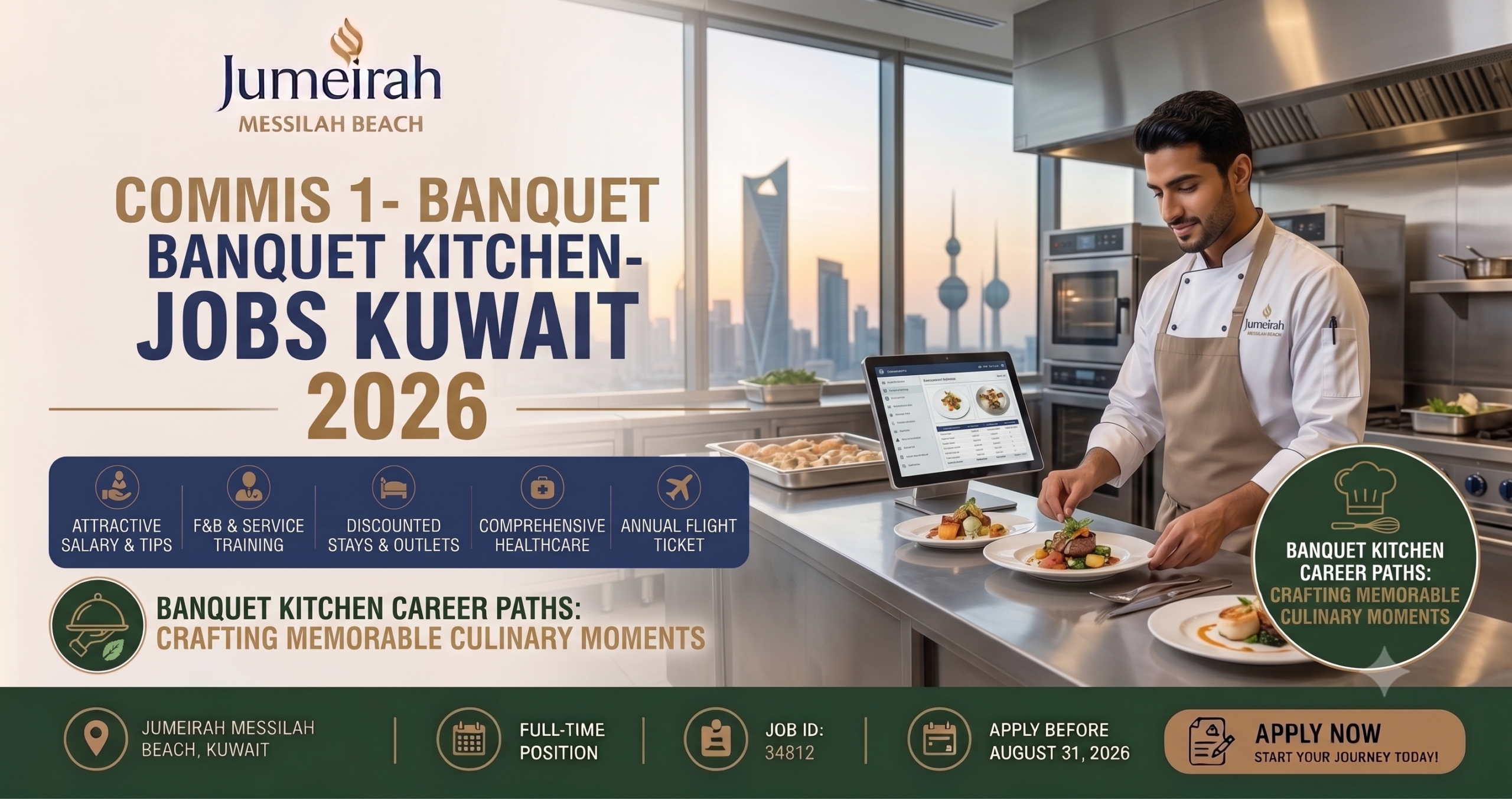 Commis 1- Banquet Kitchen- Jumeirah Messilah Beach