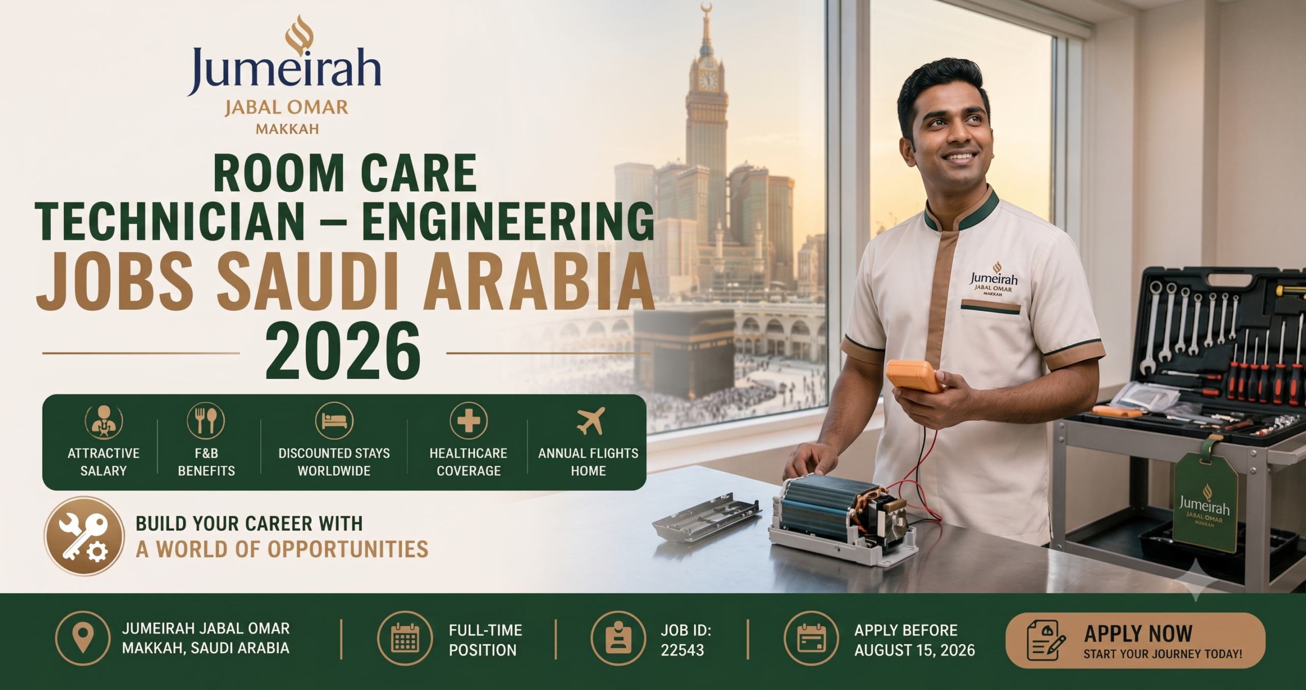 Room Care Technician – Engineering – Jumeirah Jabal Omar