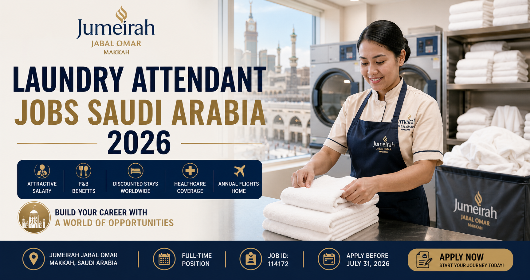 Laundry Attendant – Laundry – Jumeirah Jabal Omar