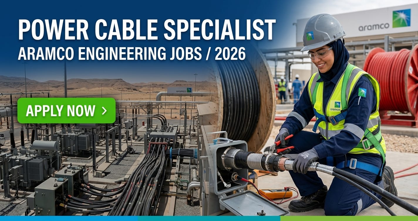 Power Cable Specialist Aramco – Engineering Jobs in Saudi Arabia 2026