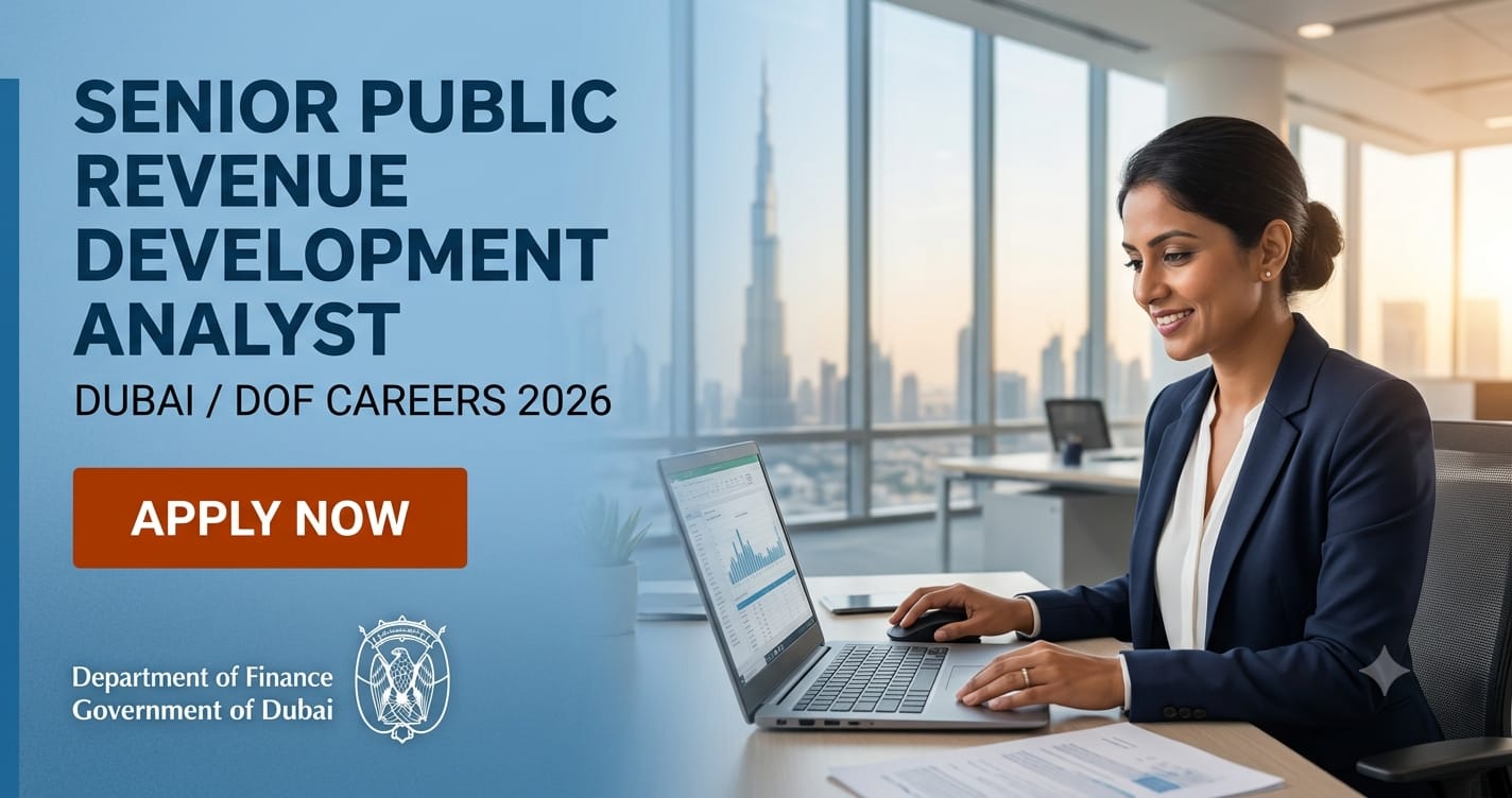 Senior Public Revenue Development Analyst Dubai | Department of Finance Careers 2026