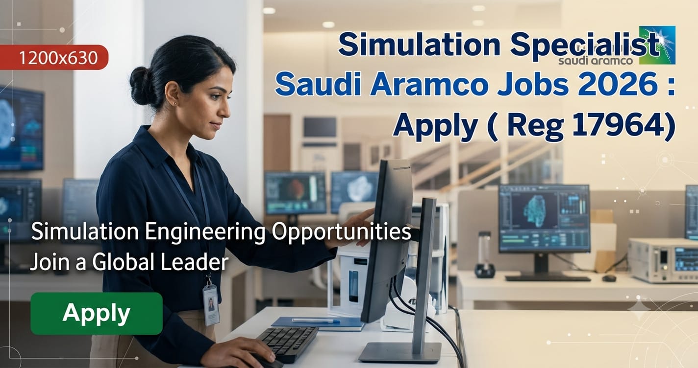 Simulation Specialist Saudi Aramco Jobs 2026: UR Engineering Vacancies