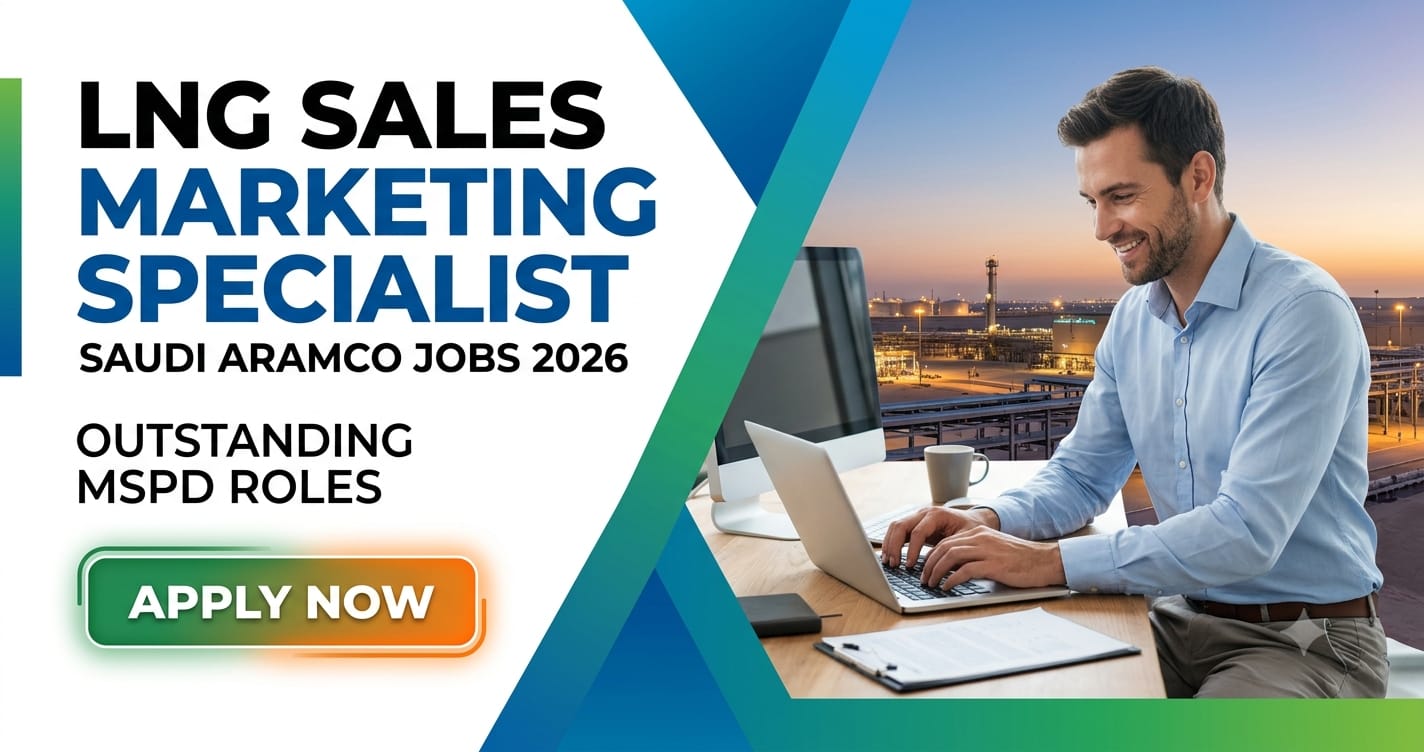 LNG Sales Marketing Specialist Saudi Aramco Jobs 2026: Outstanding MSPD Roles