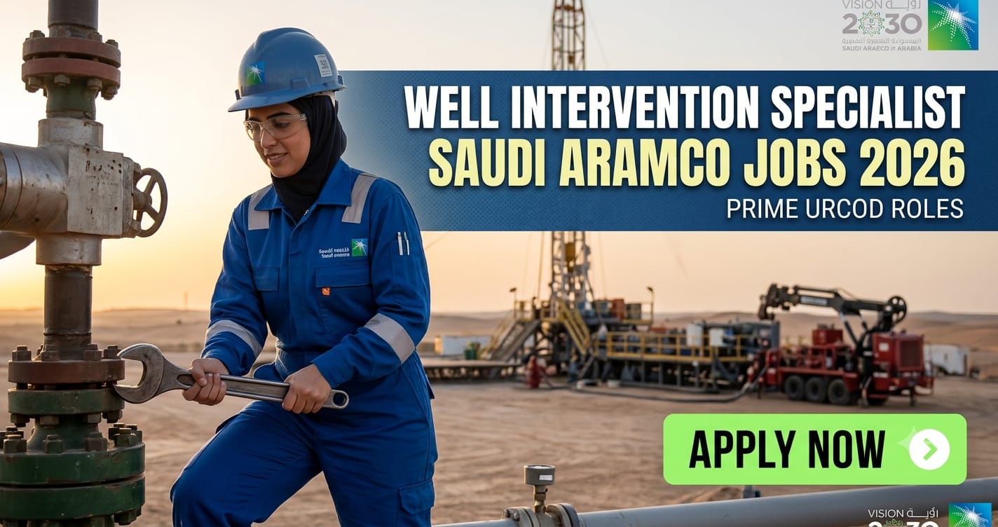 Well Intervention Specialist Saudi Aramco Jobs 2026: Prime URCOD Roles