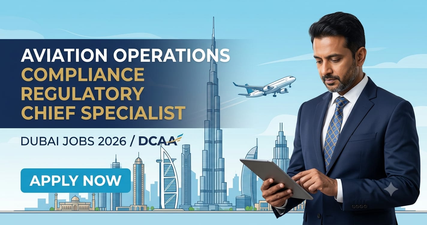 Aviation Operations Compliance Regulatory Chief Specialist Dubai Jobs 2026: DCAA Hiring