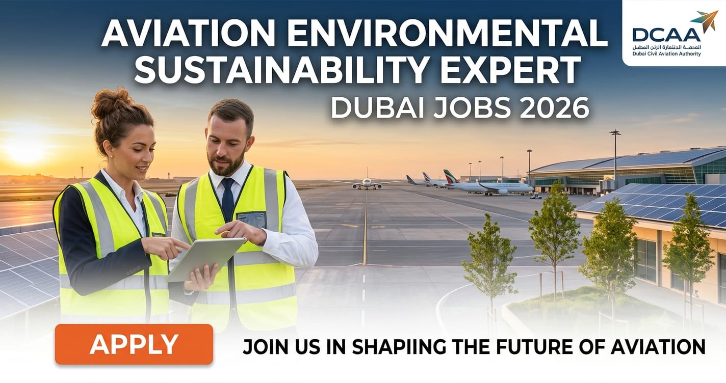 Aviation Environmental Sustainability Green Transition Expert Dubai Jobs 2026: DCAA Hiring