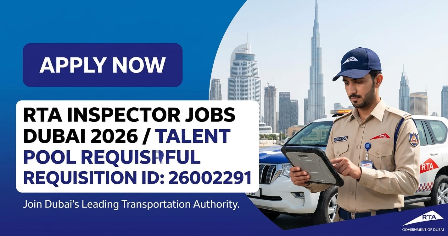 RTA Inspector Dubai Jobs 2026