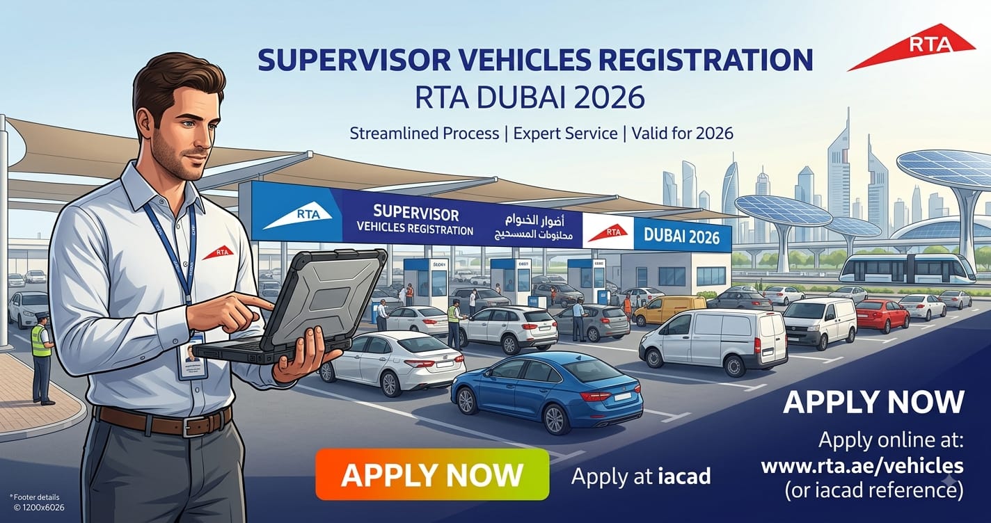 Supervisor Vehicles Registration RTA Dubai 2026