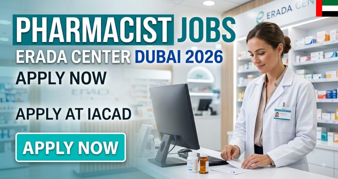 Pharmacist Job | ERADA Center Dubai 2026